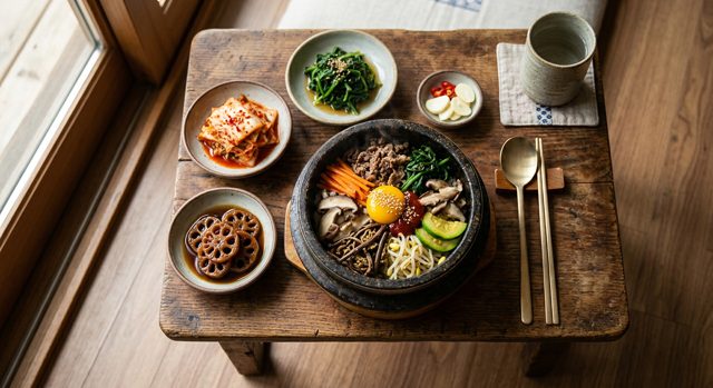 돌솥비빔밥 한 상